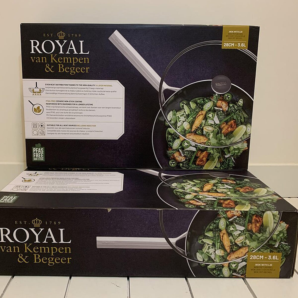 Royal Van Kempen - Begeer, Wok (28cm- 3.6L) - Silver