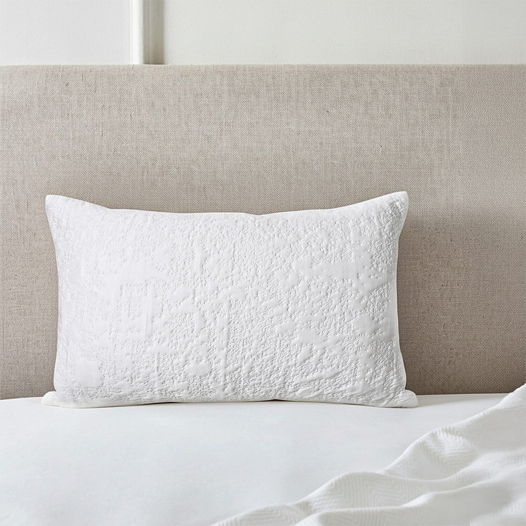 Cooling Jacquard  Pillow (Size - 50x75cm) - White