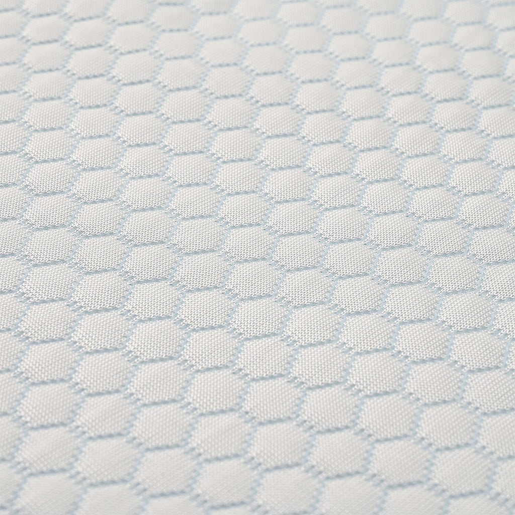 Jacquard Waterproof Mattress Protector (King Size) - White - Blue