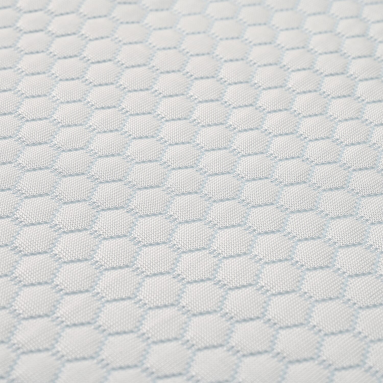 Jacquard Waterproof Mattress Protector (King Size) - White - Blue
