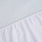 Jacquard Waterproof Mattress Protector (King Size) - White - Blue