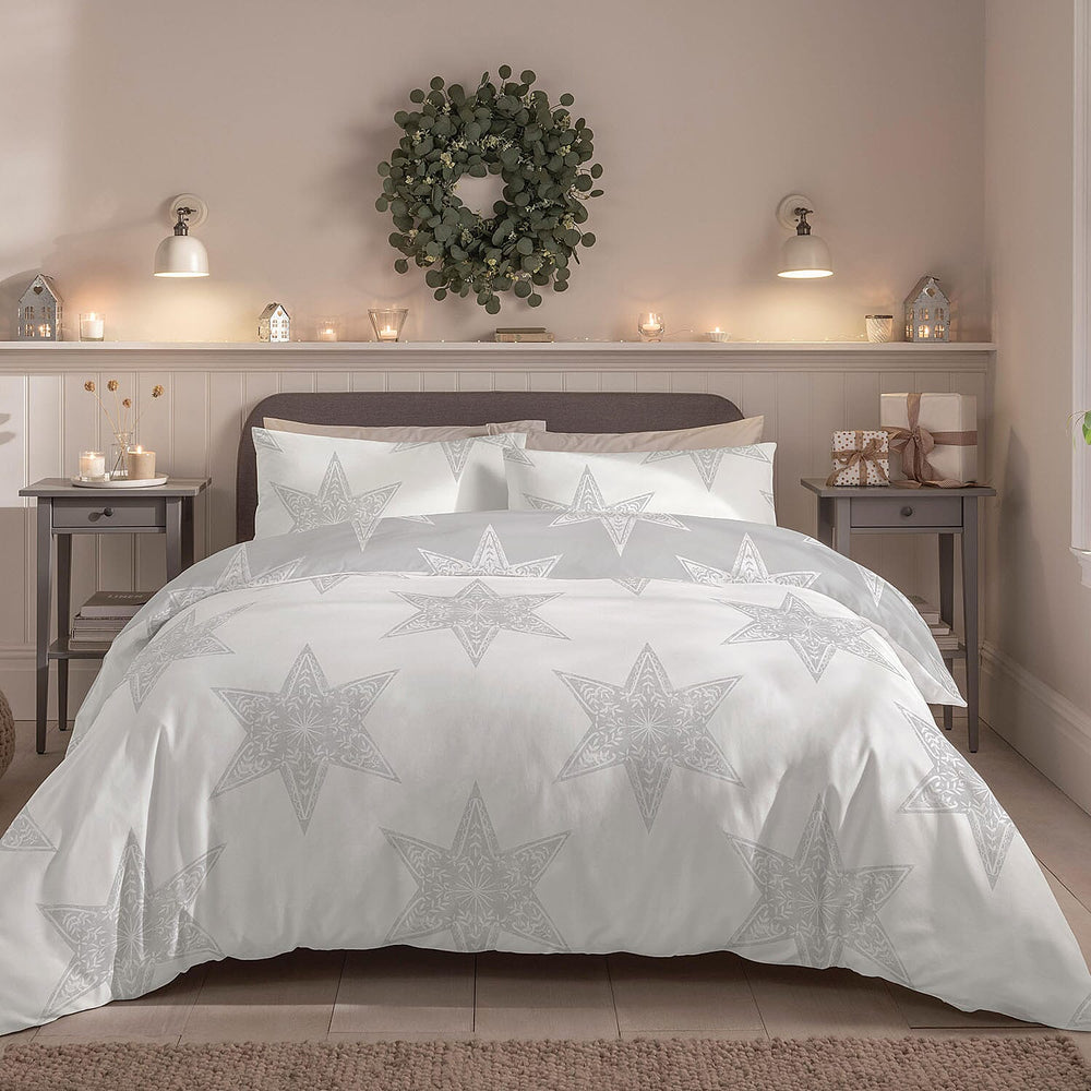 Copenhagen Home Stars White Duvet Cover Set - Double