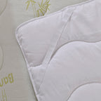 Anti-Bacterial Copper Infused Jacquard Mattress Topper (Size Single) - White