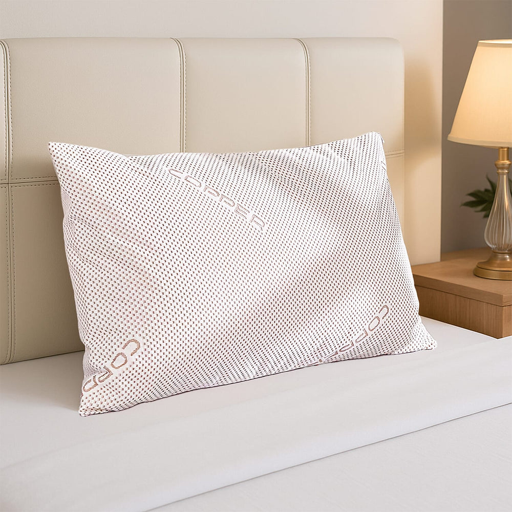 Copper Infused Polyester Pillow (Size 50x75 cm)