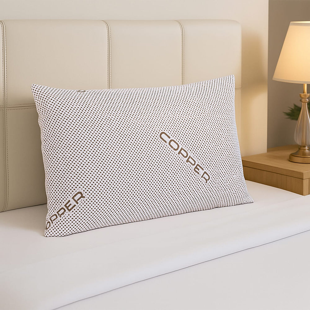 Copper Infused Waterproof Polyester Pillow Case (Size 50x75 cm)