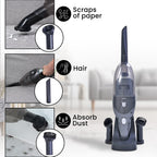 Cordless Handheld Wet & Dry Vacuum Cleaner Includes Nozzle, Round Brush, Water Nozzle and Charging Base - 60W - Black