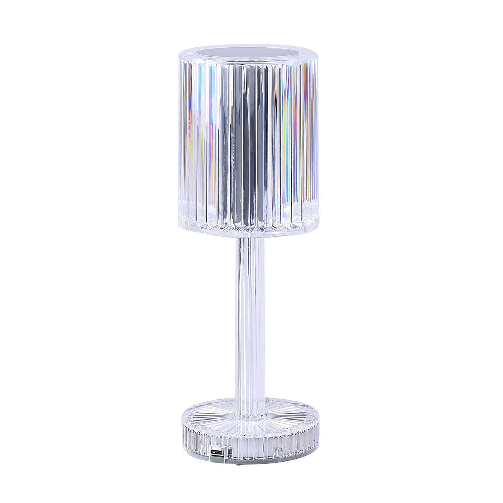 Cordless  Rechargeable Luxury LED Table Lamp - 16 RBG Multi Colour Light Changing Option With Touch Switch & Built-in 800mah Battery