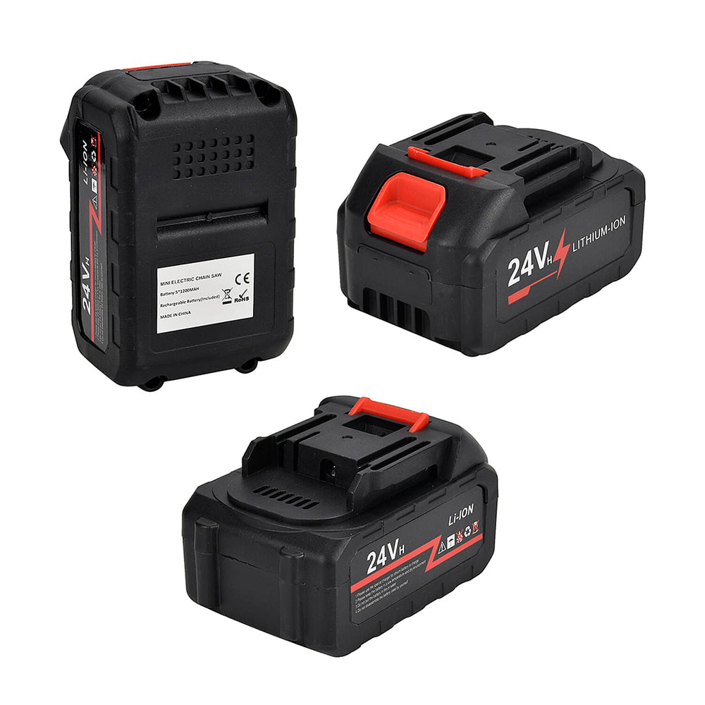 Cordless Electric Chainsaw (Battery 1200 mAh) - Black
