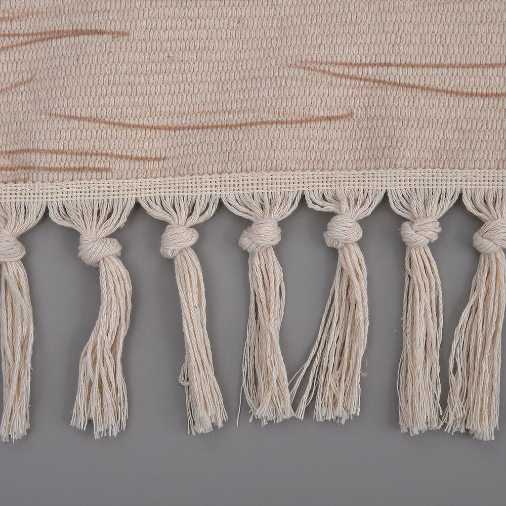 Today Surprising Deal of the Month - Rugs with Tassel Multipurpose Carpet (Size 175x116 Cm) -  Beige - Green