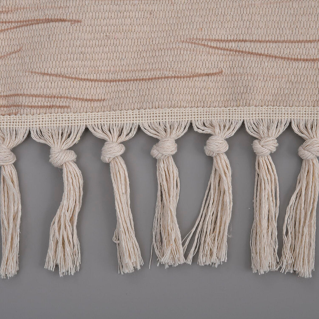Today Surprising Deal of the Month - Rugs with Tassel Multipurpose Carpet (Size 175x116 Cm) -  Beige - Green