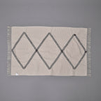 Today Surprising Deal of the Month - Rugs with Tassel Multipurpose Carpet (Size 175x116 Cm) -  Beige - Green