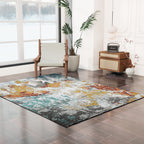 Cotton Jacquard Rug and Door Mat (Size 120x1 cm) - Multi Color & Multicolor