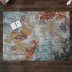Cotton Jacquard Rug and Door Mat (Size 120x1 cm) - Multi Color & Multicolor