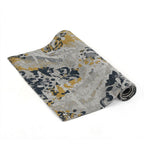 Cotton Jacquard Rug and Door Mat (Size 80x1 cm) - White & Multicolor