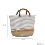 100% Cotton Knitted Summer Picnic Bag - Black