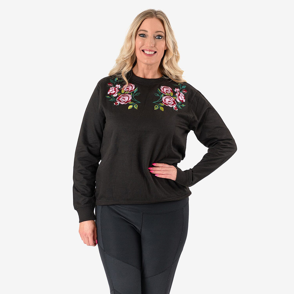 Cotton Knitted Sweat Shirt (Size - XS) - Black
