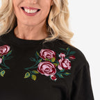 Cotton Knitted Sweat Shirt (Size - XS) - Black