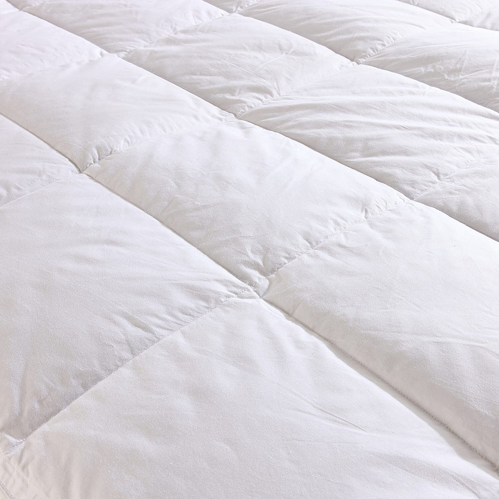 Duck Feather & Down Dual Layer Mattress Topper (Size Single) - White