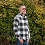 Bellfield 100% Cotton Button Through Flannel Check Shirt (Size M) - Black