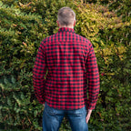 Bellfield 100% Cotton Button Through Flannel Check Shirt (Size XXL) - Red