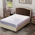 Cotton Terry Waterproof Mattress Protector; Prolongs mattress life by protecting it from accidental spills, bodily fluids, perspiration, or anything wet - Double