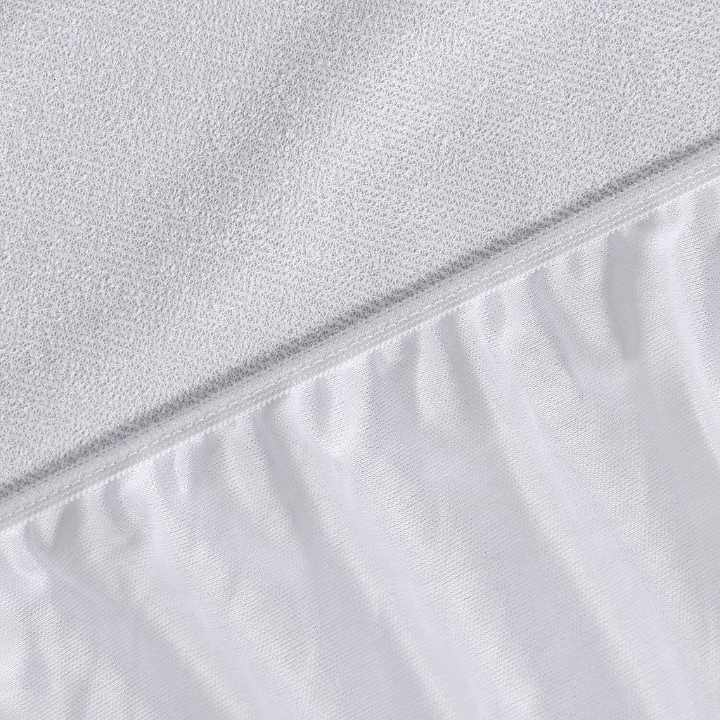 Cotton Terry Waterproof Mattress Protector; Prolongs mattress life by protecting it from accidental spills, bodily fluids, perspiration, or anything wet - King