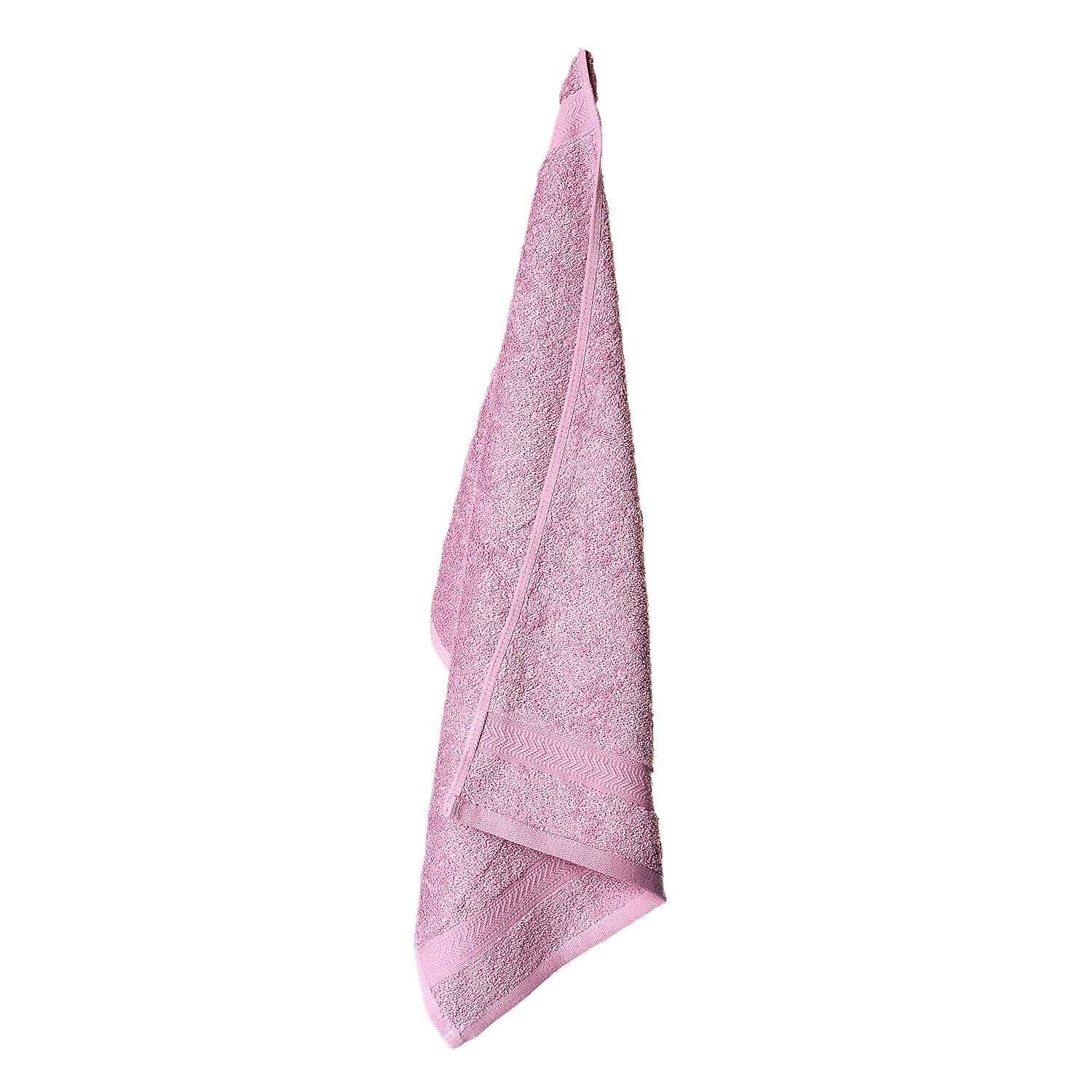 Set of 6 - 100% Cotton Towels - Each of 2 Pieces (Face - 30cm , Hand- 60x40cm , Bath - 140x70cm) - Lilac