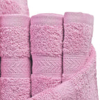 Set of 6 - 100% Cotton Towels - Each of 2 Pieces (Face - 30cm , Hand- 60x40cm , Bath - 140x70cm) - Lilac