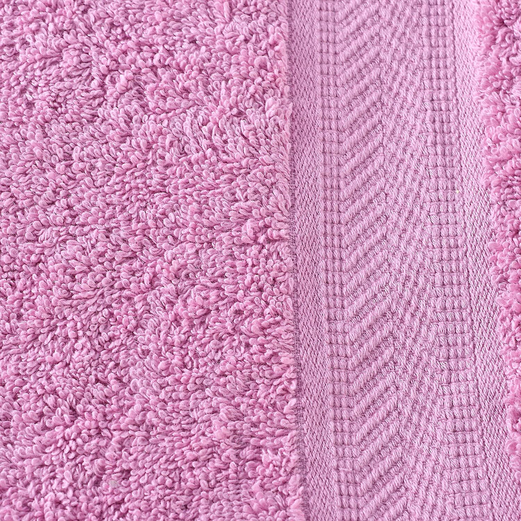 Set of 6 - 100% Cotton Towels - Each of 2 Pieces (Face - 30cm , Hand- 60x40cm , Bath - 140x70cm) - Lilac