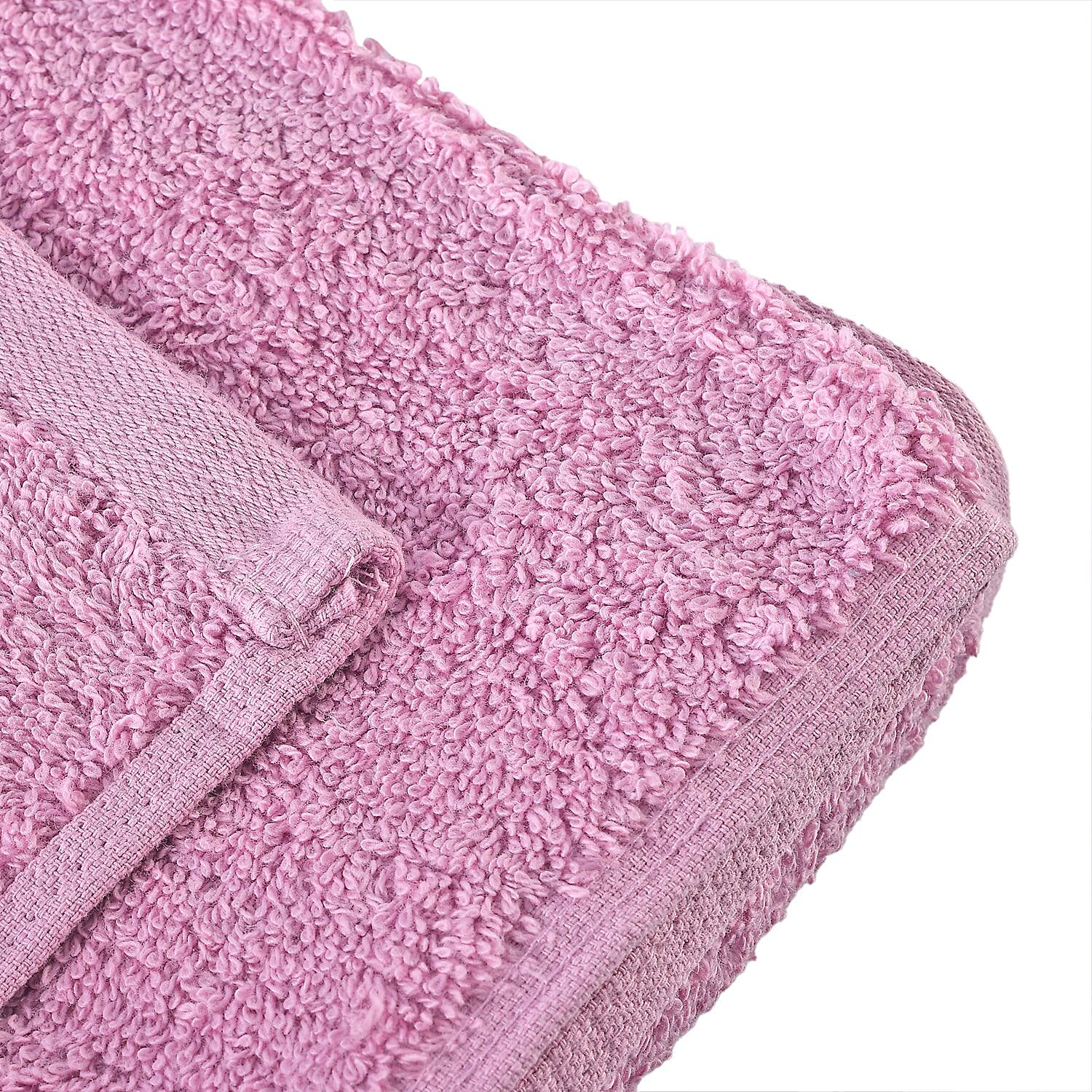 Set of 6 - 100% Cotton Towels - Each of 2 Pieces (Face - 30cm , Hand- 60x40cm , Bath - 140x70cm) - Lilac