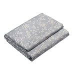 Cotton Printed Throw Blanket (Size 150x1 cm) - Grey & White