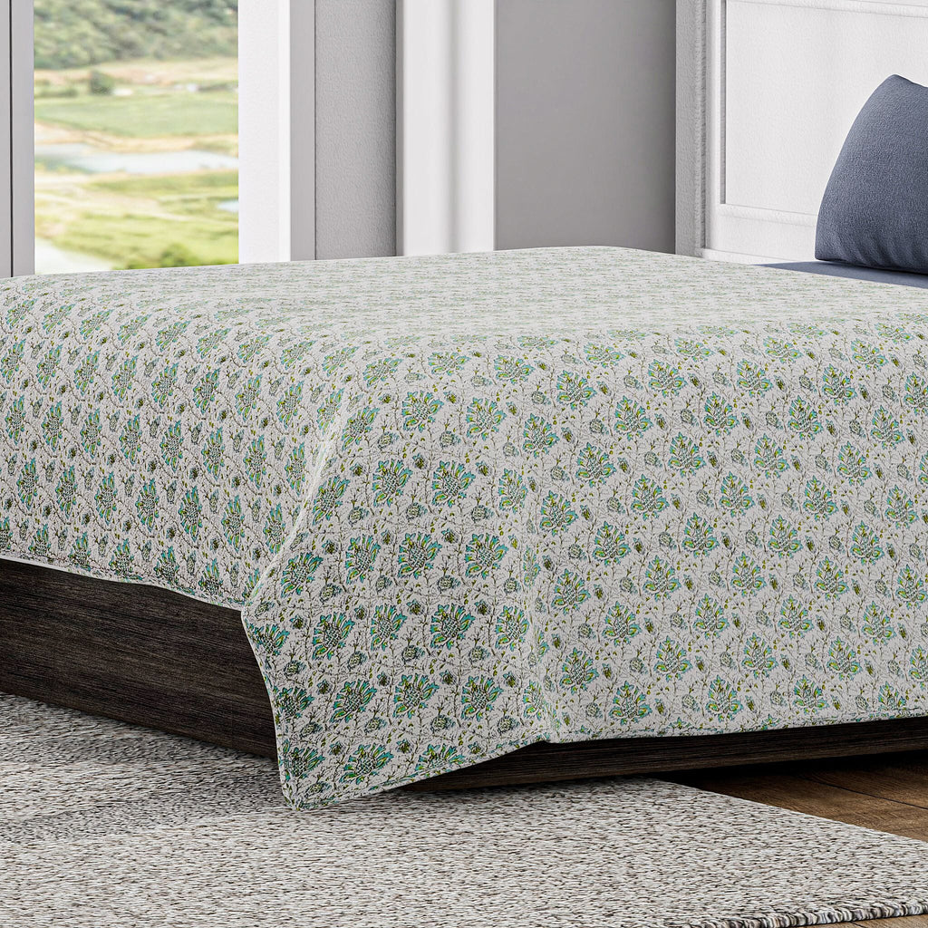 Jaipur Closeout - Premium Quality Soft Cotton Three Layer Dohar (Size 223x142 cm) - Green