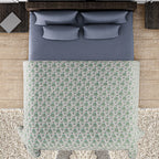 Jaipur Closeout - Premium Quality Soft Cotton Three Layer Dohar (Size 223x142 cm) - Green