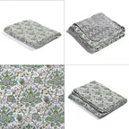 Jaipur Closeout - Premium Quality Soft Cotton Three Layer Dohar (Size 223x142 cm) - Green
