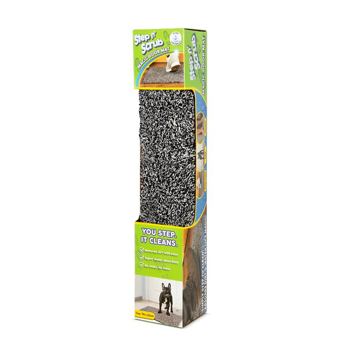 Step n Scrub - Magic Door Mat - Grey