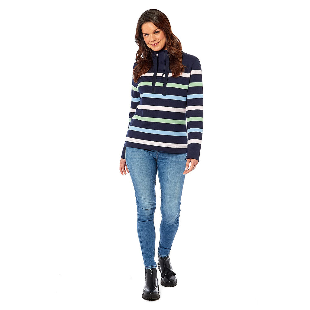 Cotton Sweat Shirt (Size 1x1 cm) - Blue and Multi