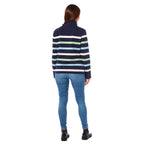 Outdoor Leisurewear Ladies Cotton Striped Sweatshirt (Size 16) - Multi