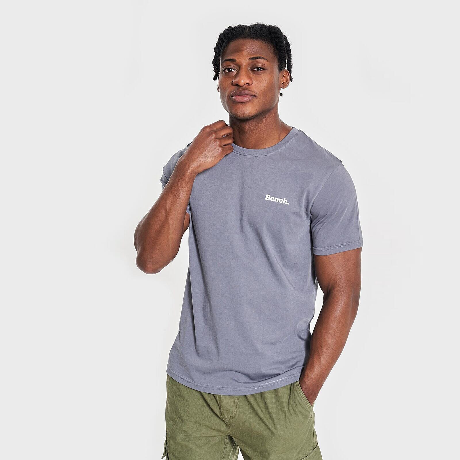 BENCH Pack of 5 Tee with Free Socks (Size L) - Multi