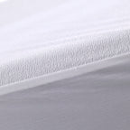 Cotton Terry Waterproof Mattress Protector; Prolongs mattress life by protecting it from accidental spills, bodily fluids, perspiration, or anything wet - Double