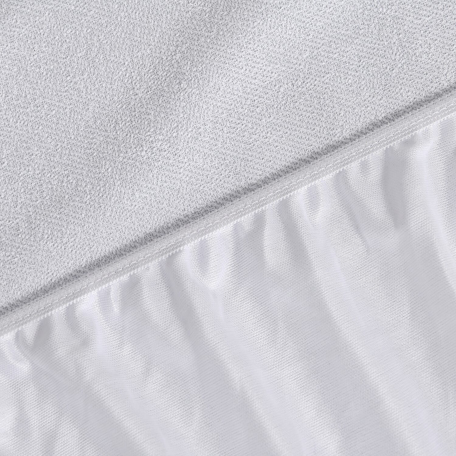 Cotton Terry Waterproof Mattress Protector; Prolongs mattress life by protecting it from accidental spills, bodily fluids, perspiration, or anything wet - King