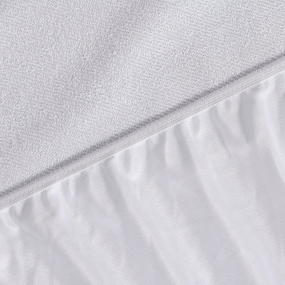 Cotton Terry Waterproof Mattress Protector; Prolongs mattress life by protecting it from accidental spills, bodily fluids, perspiration, or anything wet - Super King