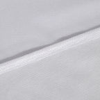 Cotton Patterned Mattress Protector  (Size 190x90 cm) - White & White