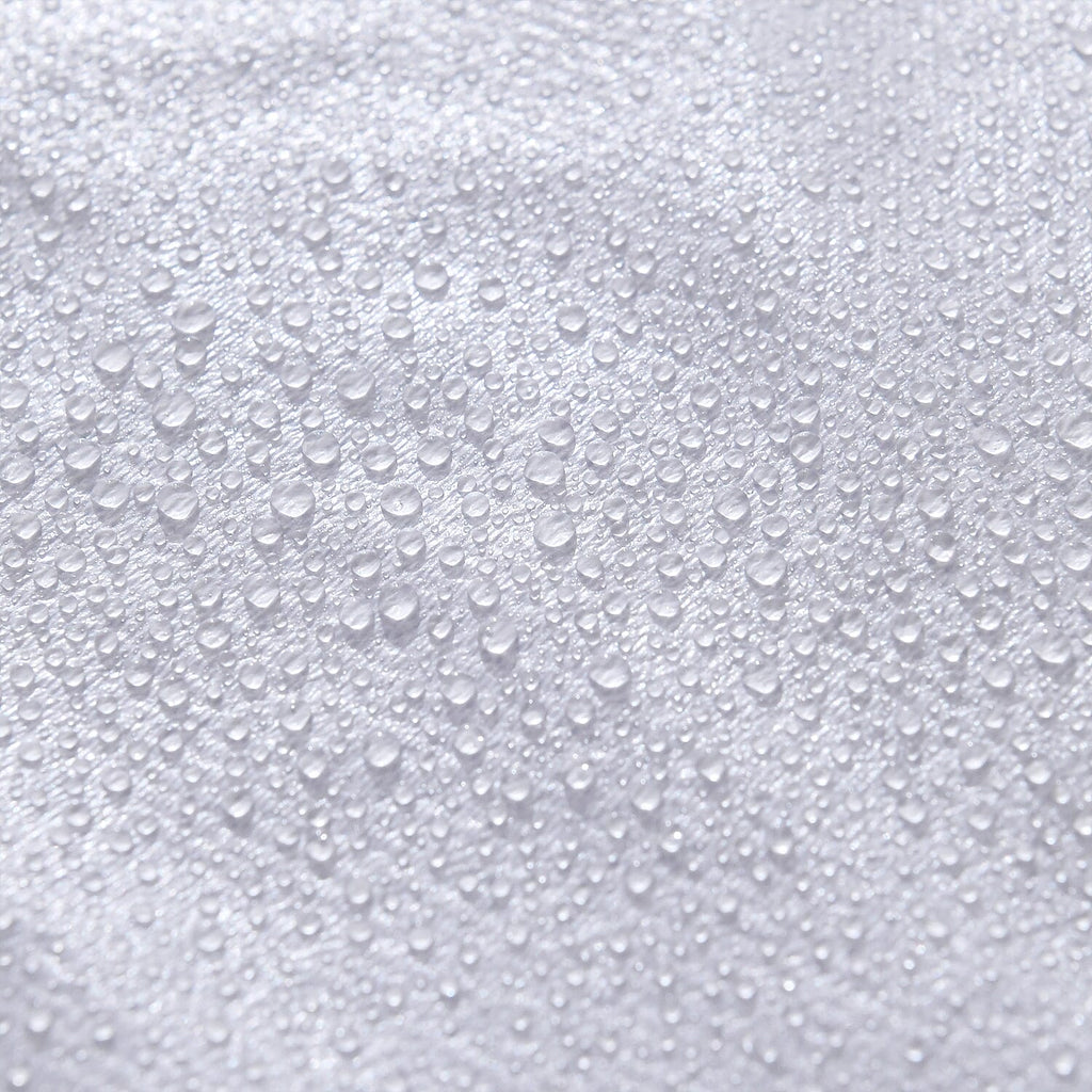Cotton Patterned Mattress Protector  (Size 190x90 cm) - White & White