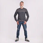 Cotton Woven Jumper (Size S) - Grey Navy