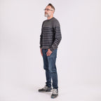 Cotton Woven Jumper (Size S) - Grey Navy