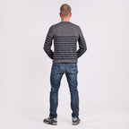 Cotton Woven Jumper (Size S) - Grey Navy