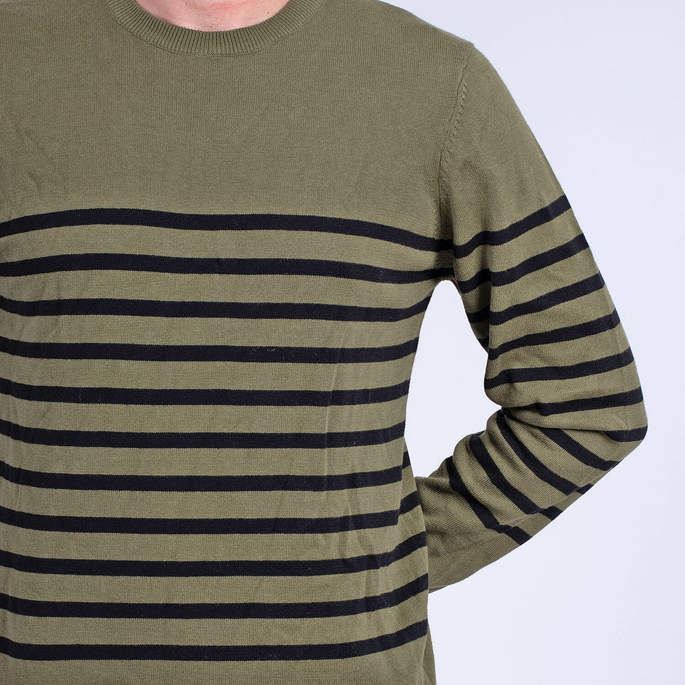 Cotton Woven Jumper (Size L) - Khaki Black