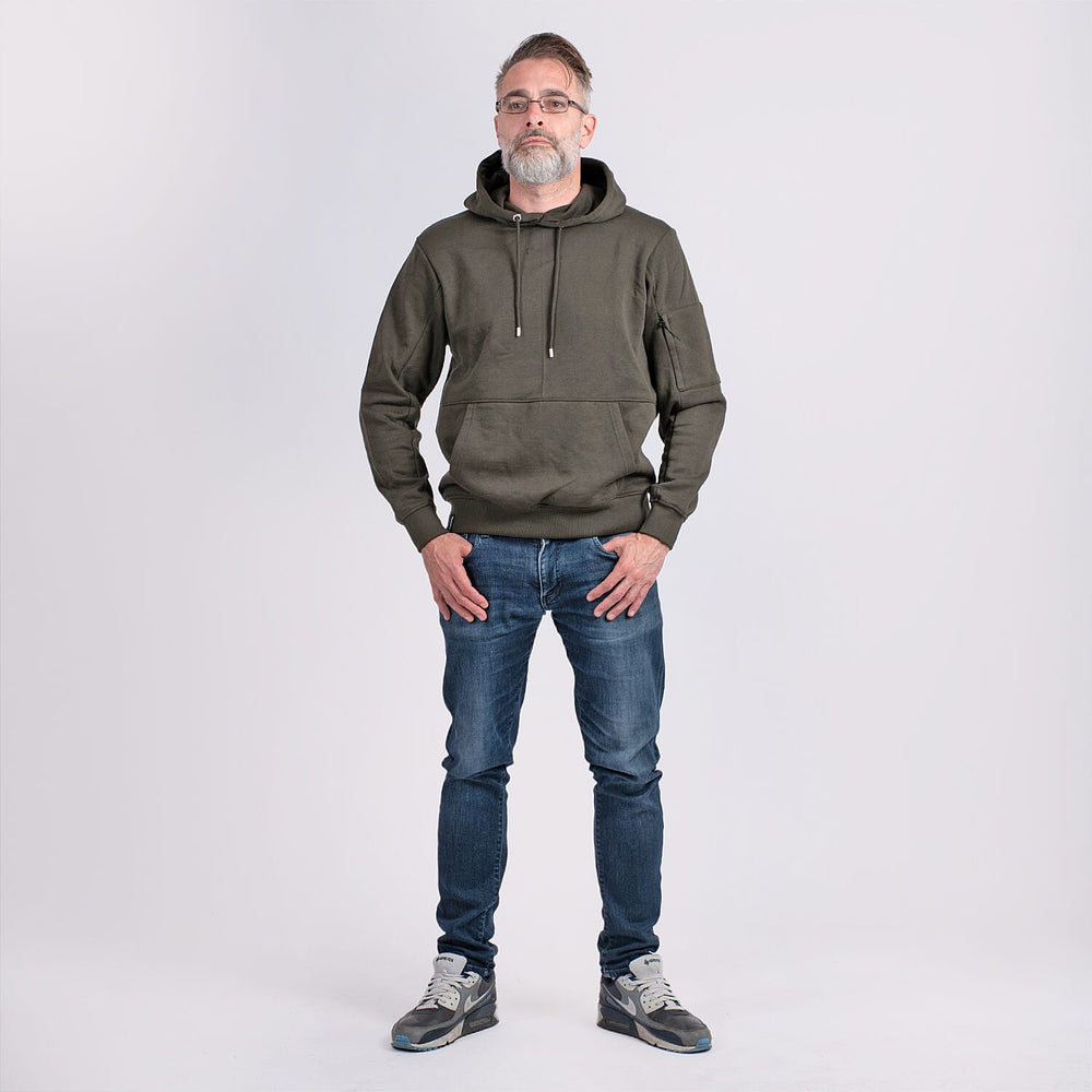 Cotton Woven Sweat Shirt (Size 1x1 cm) - Khaki