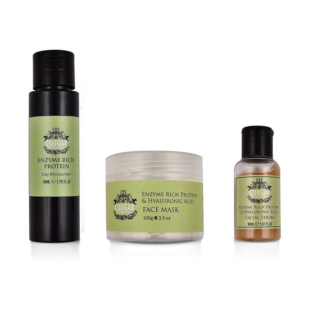 CB-CO- Trio Set (Incl. Enzyme Rich Serum - 30ml, Enzyme Rich Moisturiser -50ml - Enzyme Rich Face Mask - 100ml)