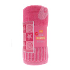 Country Club Jacquard Shells & Stripe Design Jumbo Bath and Beach Towel (Size 165x90cm) - Pink
